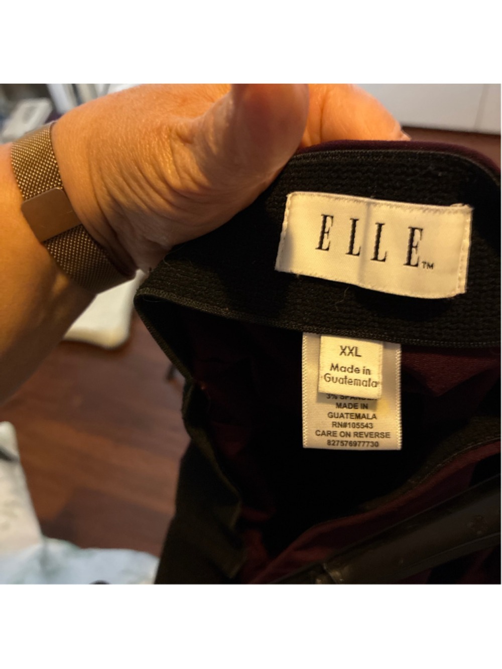 Women's Elle Burgundy Pencil Skirt Size XXL - Picture 3 of 4